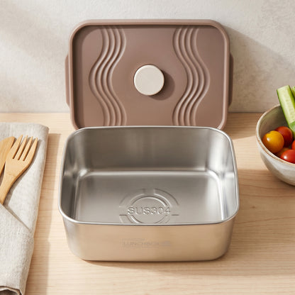 Insulated Tiffin Lunch Box Keeps Food Warm Cool