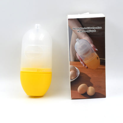 Manual Egg Puller Scrambler – Household Golden Egg Maker, Egg Yolk Mixer Without Breaking Shell, Portable Kitchen Egg Mixing Tool (1 Pc)