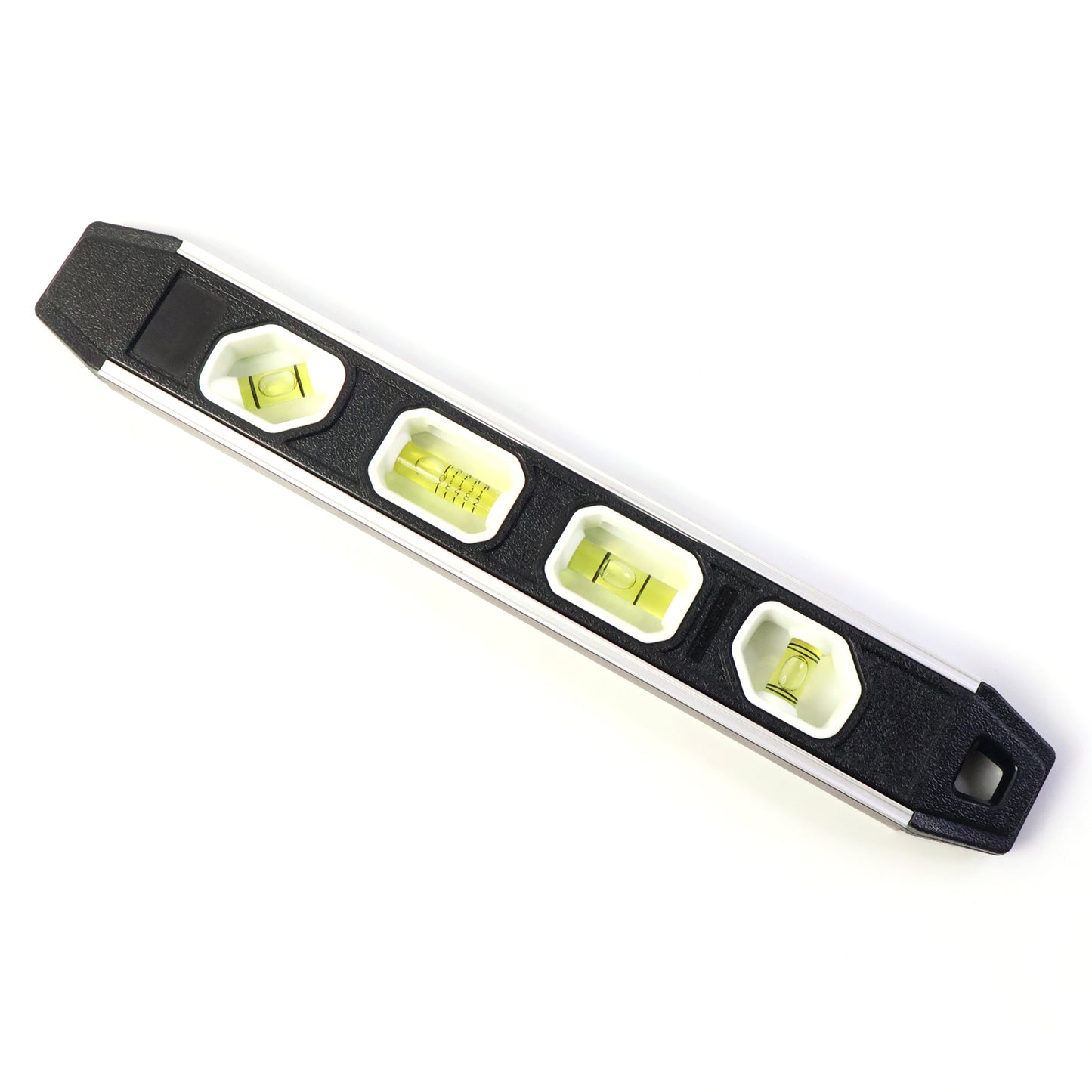 Professional Aluminum Spirit Level Measuring Tool – Heavy-Duty 3 Bubble Vial Level Gauge for Construction, Carpentry and DIY Projects