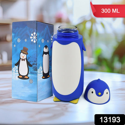 Penguin Cartoon Water Bottle Insulated Inner Glass Vacuum Water Bottle
