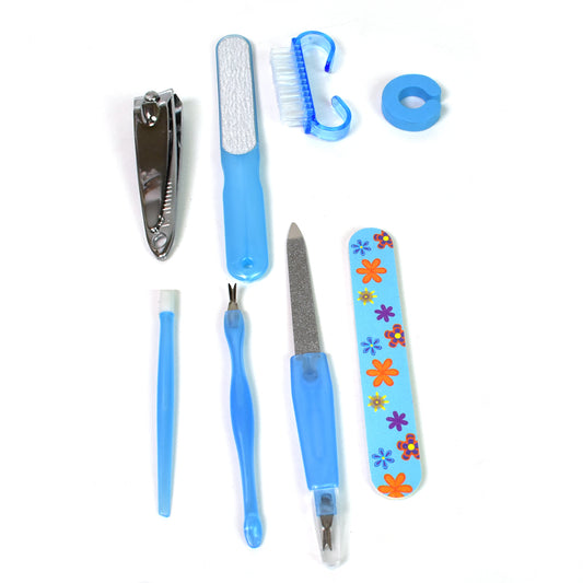 8 in 1 Pedicure and Foot Care Tool Kit Callus Remover Foot Scrubber Foot File Nail Cleaning Grooming Set for Dead Skin Removal and Foot Care (1 Set)