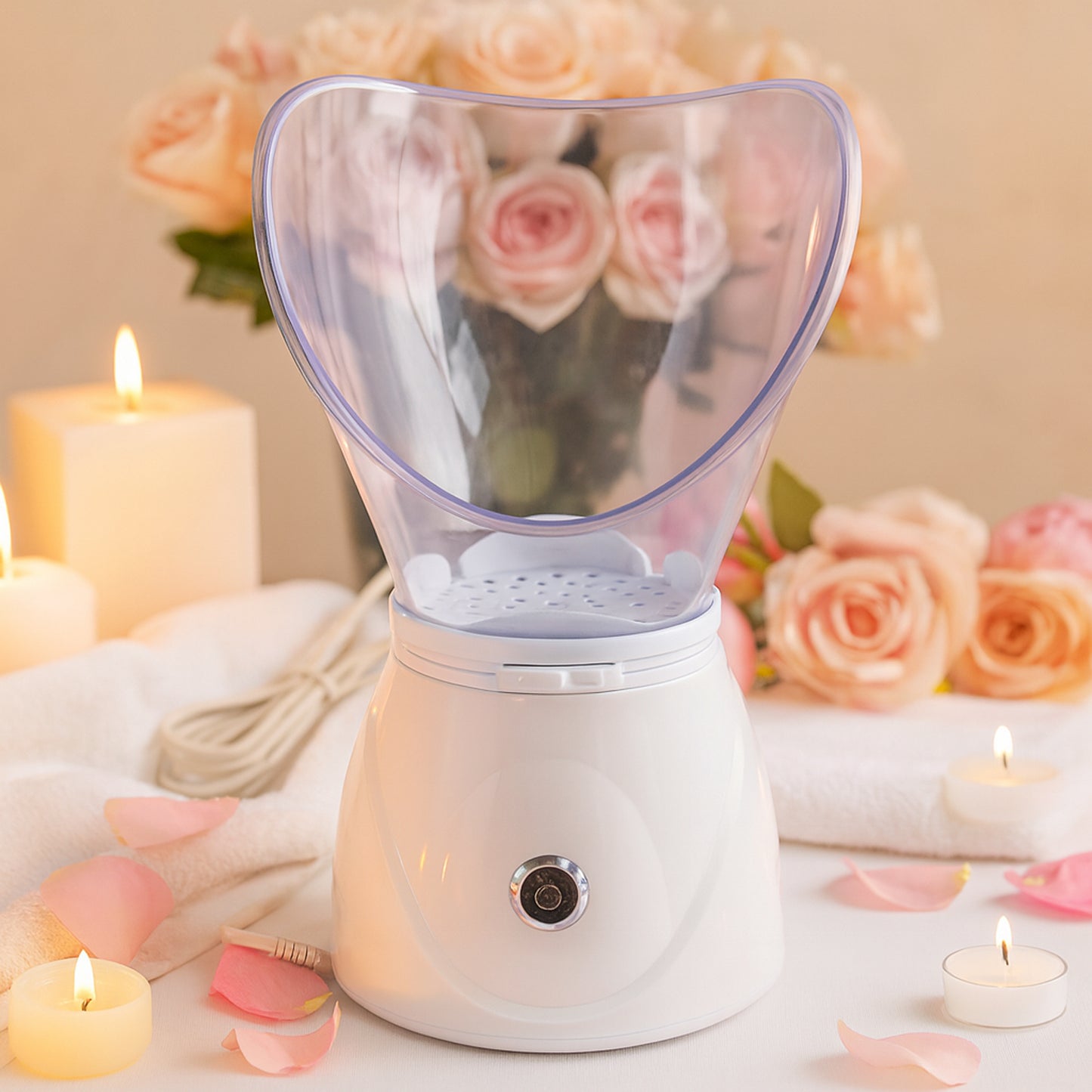 Orbit Professional Facial Steamer 130W Ionic Steam Inhaler for Skin Care, Deep Pore Cleansing, Spa Therapy, Cold and Cough Relief (1 Pc)