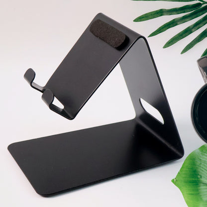 Universal Mobile and Tablet Stand Holder – Adjustable Desktop Phone Dock with Anti-Slip Base and Durable Metal Frame (1 Pc)