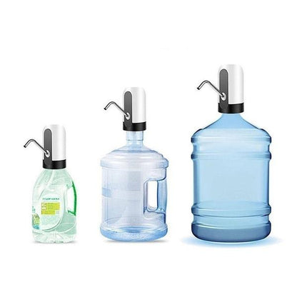 USB Rechargeable Automatic Drinking Water Dispenser Pump with Stainless Steel Spout Portable One Touch Water Bottle Pump for 20 Litre Water Cans (1 Piece)
