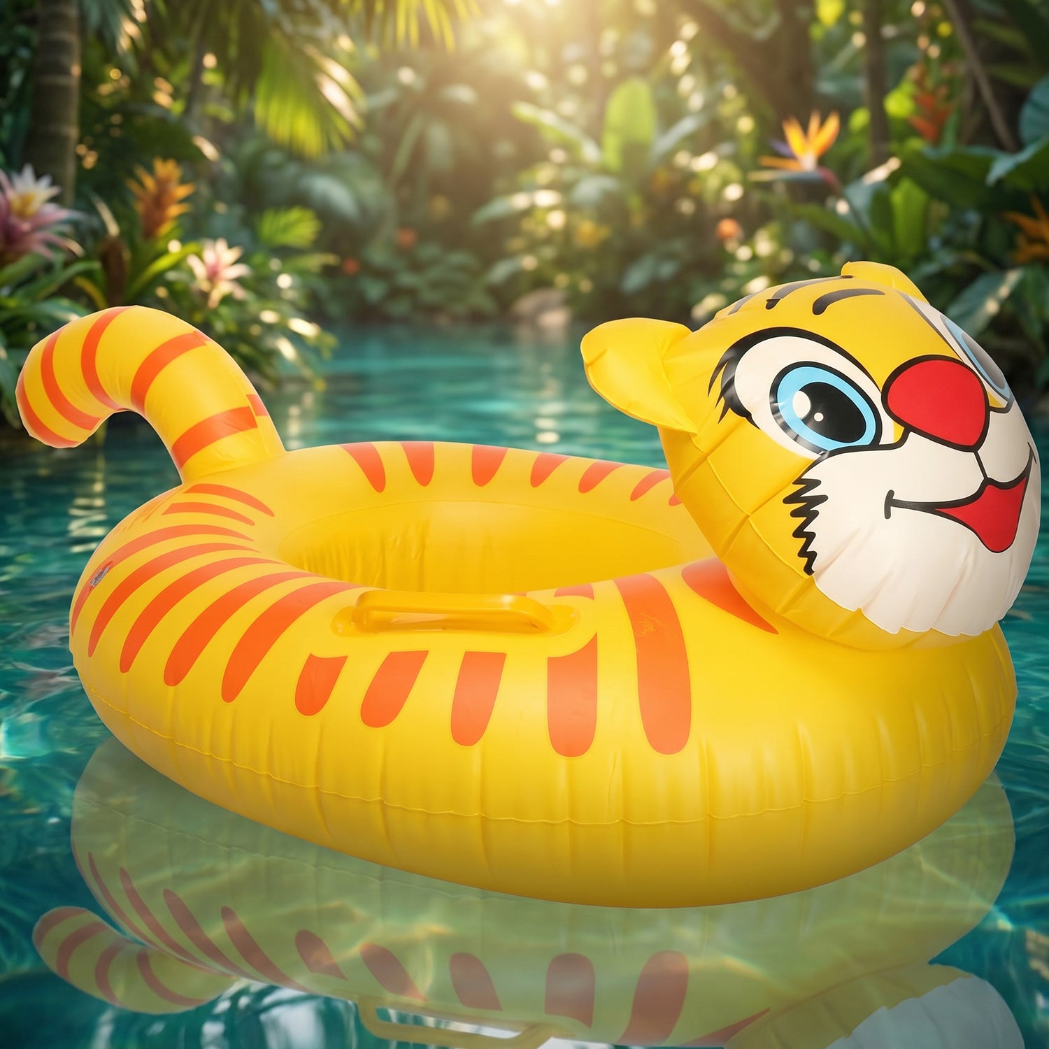 Inflatable Kids Swimming Ring Cartoon Animal Shape Swim Tube (1 Pc Mix Design)