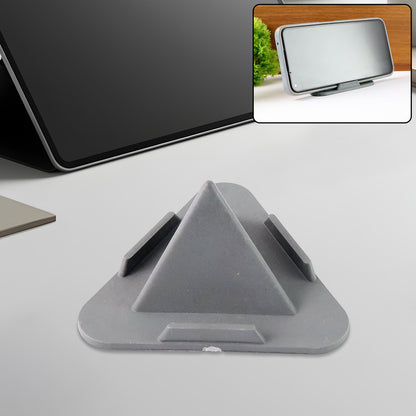 Universal Portable Three Sided Pyramid Shape Mobile Holder Stand for Smartphones and Tablets Adjustable Foldable Desktop Table Phone Stand