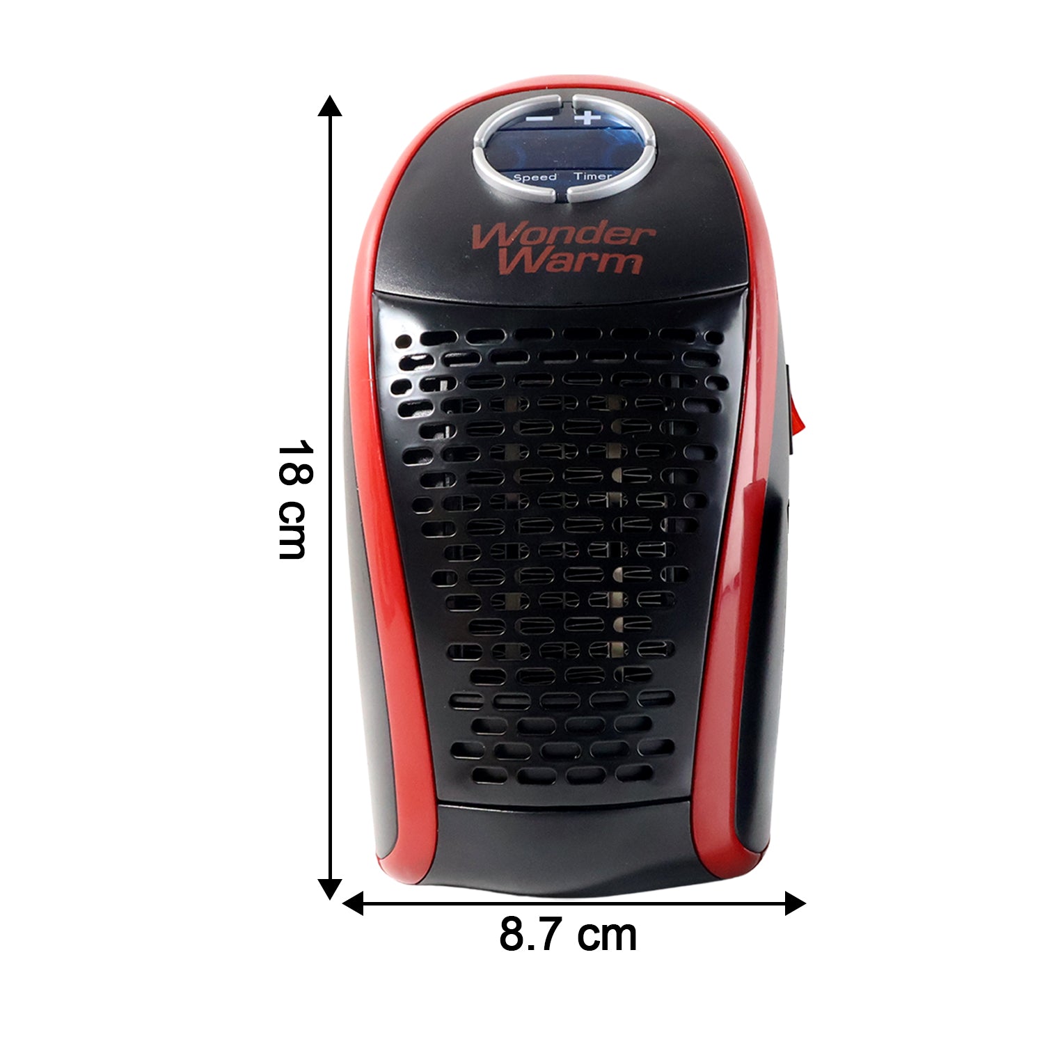 Wonder Warm 400W Wall Plug Room Heater with Remote Control – Compact Personal Space Heater (1 Pc)