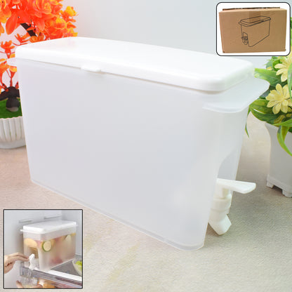 Drink Dispenser Portable Water Jug with Faucet 3.5 Litre Refrigerator Beverage Dispenser for Juice Lemonade and Cold Drinks