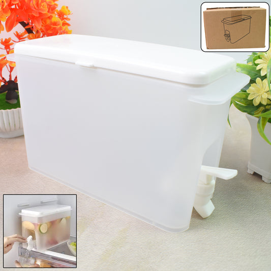 Drink Dispenser Portable Water Jug with Faucet 3.5 Litre Refrigerator Beverage Dispenser for Juice Lemonade and Cold Drinks
