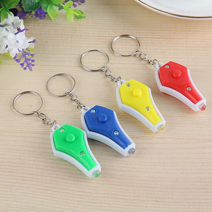 Mini LED Keychain UV Light with Blue Light – Portable Emergency Flashlight Key Ring for Home, Car & Outdoor Use (1 Pc)