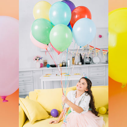 8896 Big Size Balloons Kinds Of Rainbow Party Latex Balloons For Birthdayanniversaryvalentinesweddingengagement Party Decoration Multicolor (3 Pcs Set