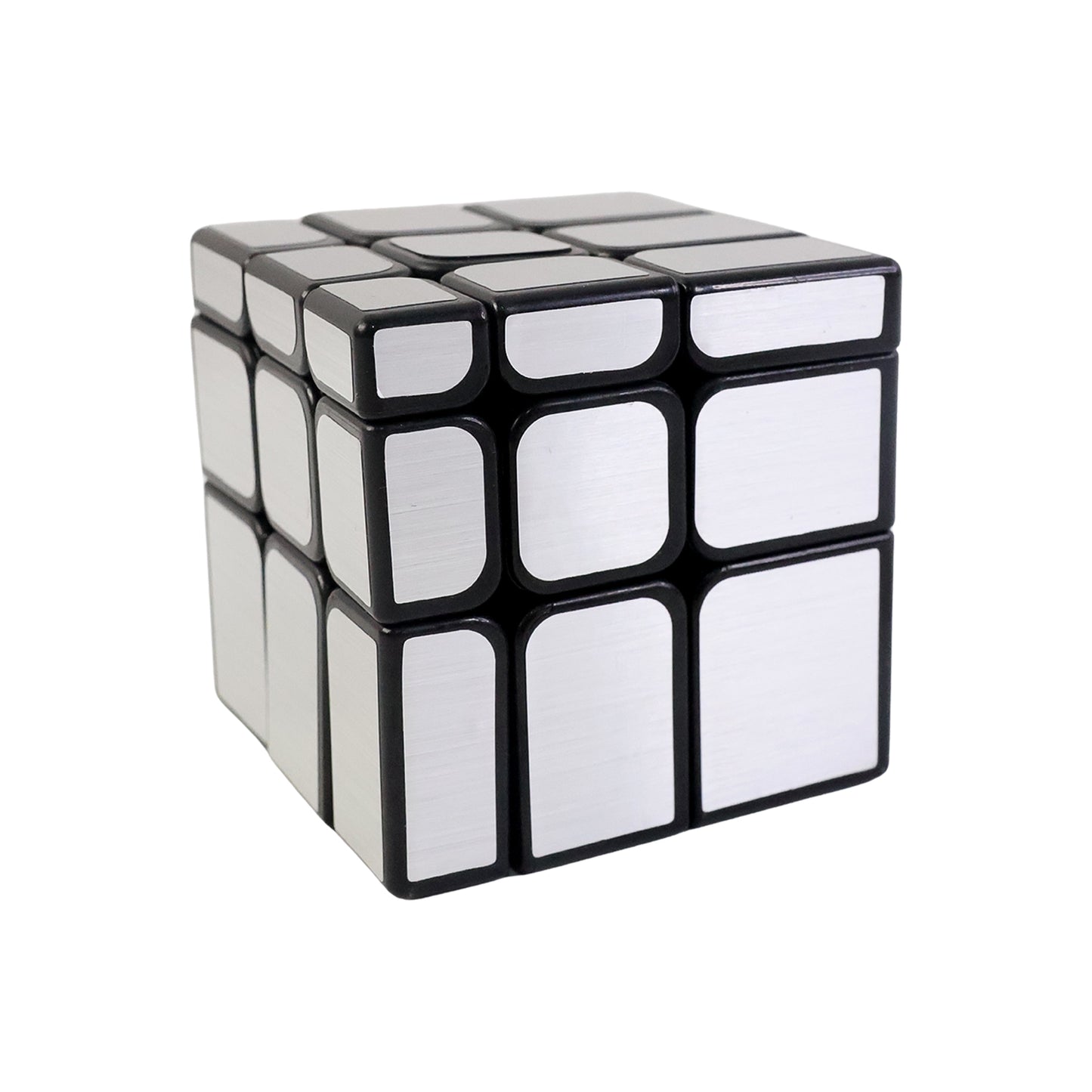Mirror Cube 3x3 Puzzle Cube With Reflective Silver Surfaces