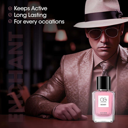 OG Luxury Enchant Eau De Parfum Long Lasting Premium Unisex Perfume with Elegant Sophisticated Fragrance Notes (50ml)