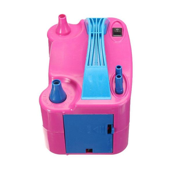 Portable Dual Nozzle Electric Balloon Blower Pump Inflator Machine for Birthday, Wedding, Party and Event Decoration