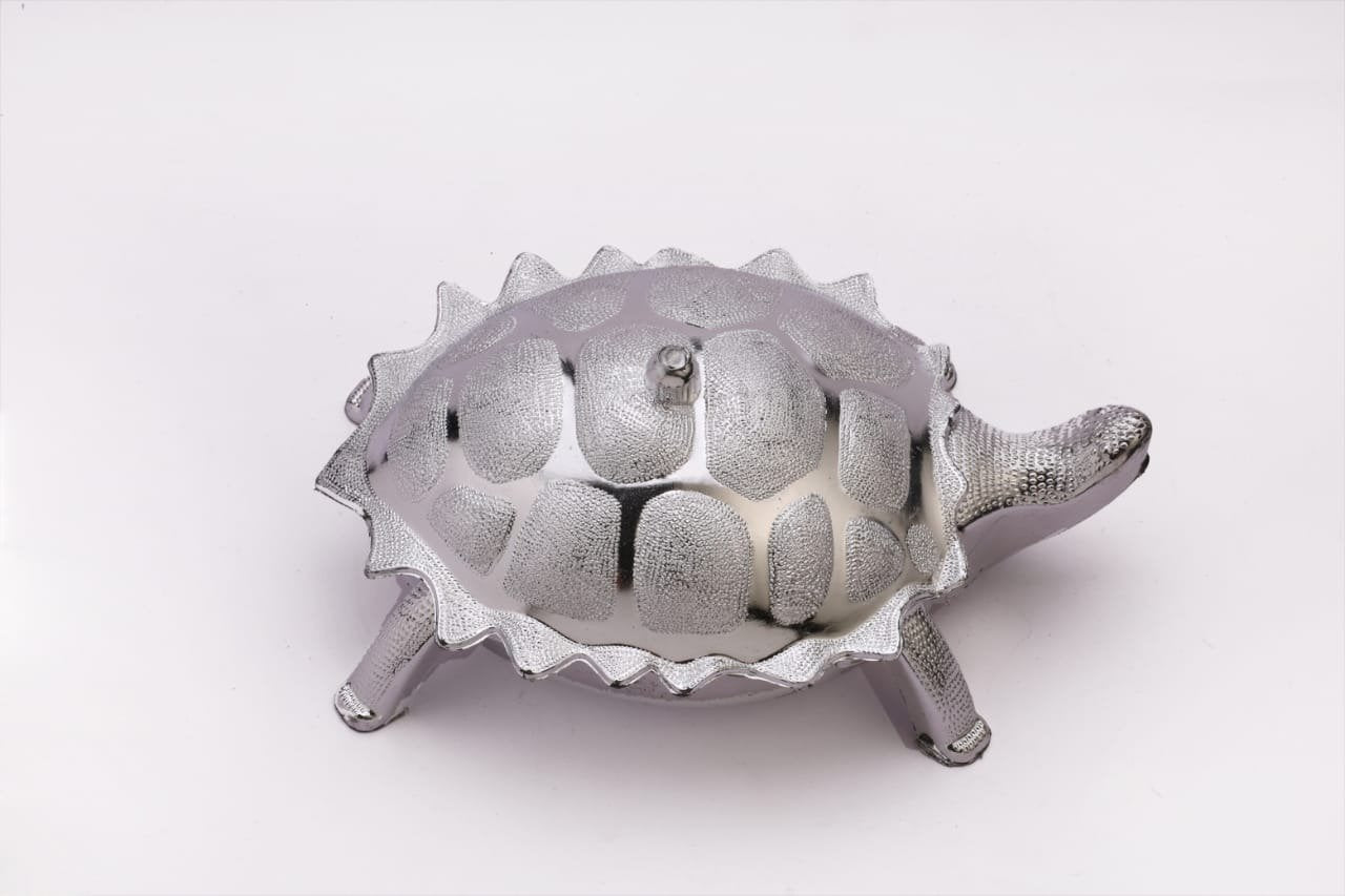 Multipurpose Tortoise Shape Dry Fruit Box Decorative Gift Storage Container for Dry Fruits Chocolates Snacks Festive Serving and Home Décor (1 Pc)