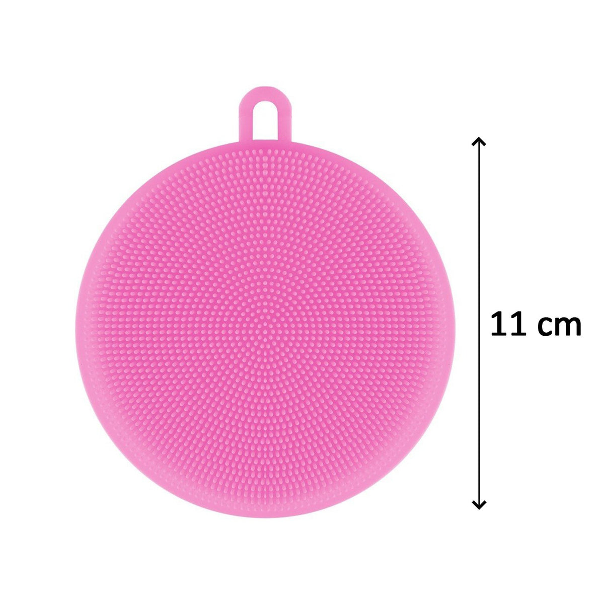 Silicone Dish Scrubber Sponge Food Grade BPA Free Kitchen Cleaning Brush Heat Resistant Non Stick Multipurpose Scrubber for Dishes Fruits Vegetables and Household Use (1 Pc)