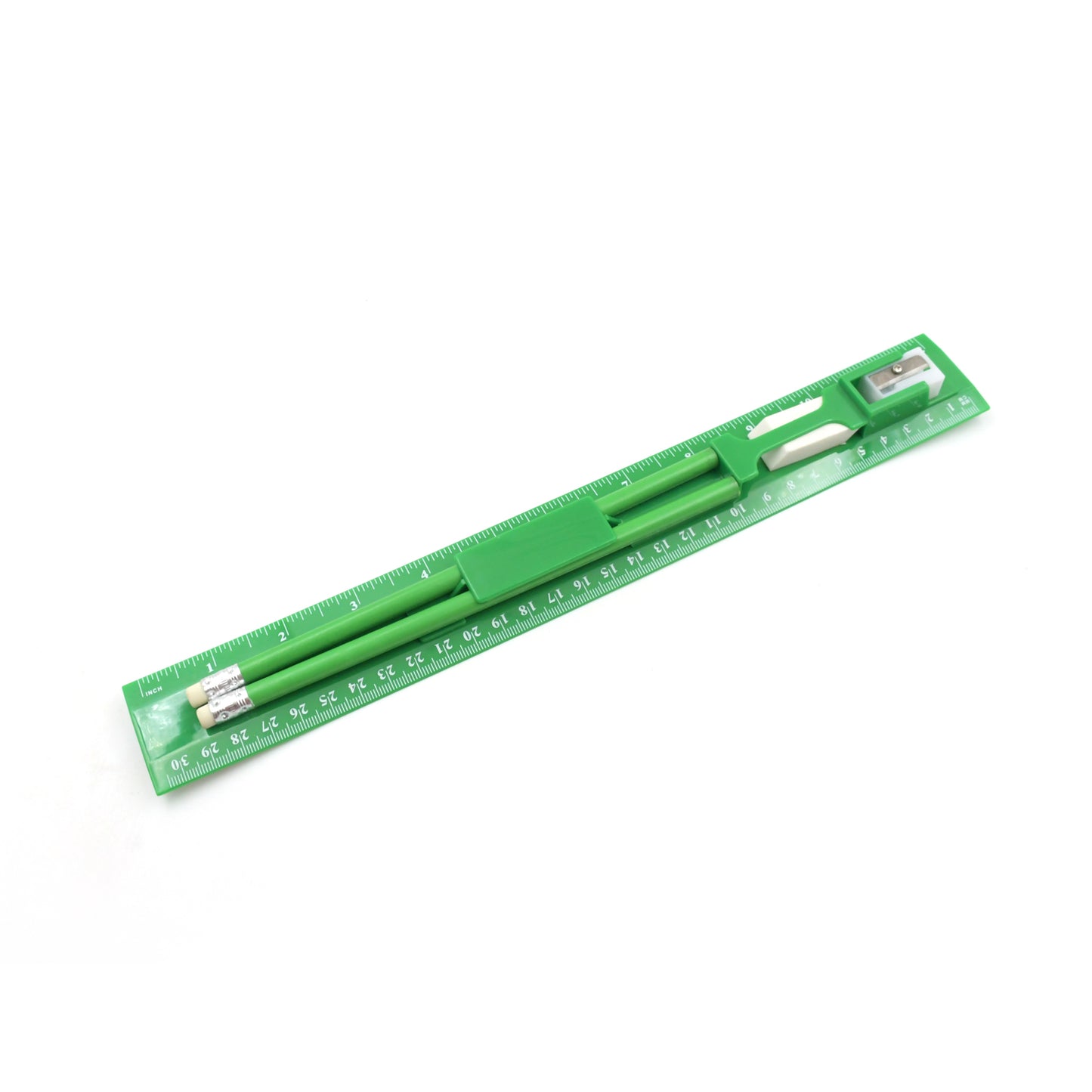 School / Office Set (Ruler, 2 Pencils, Eraser, Sharpener) Stationary Set (5 Pc Set)