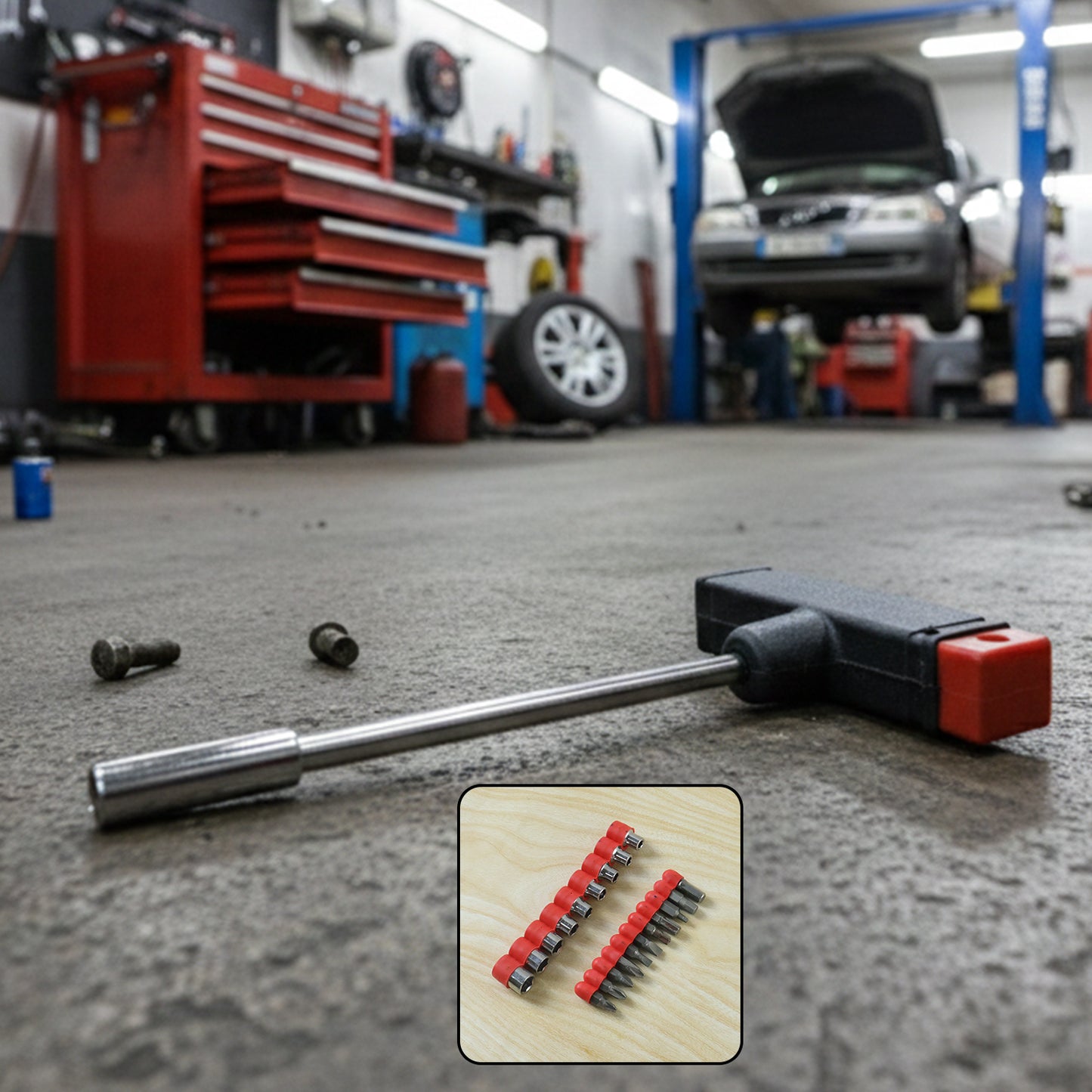 T Handle Screwdriver Tool Kit Set – 20 Interchangeable Heads Multi-Purpose Repair Tool (1 Set)