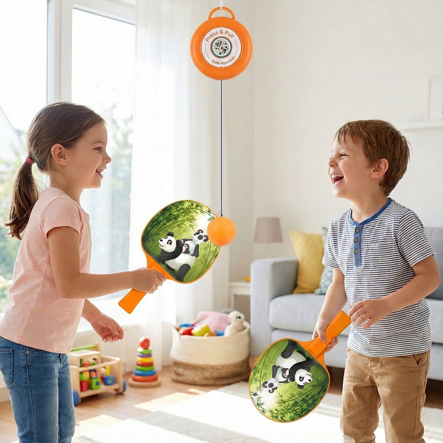 Hanging Table Tennis Trainer Set For Kids (1 Set)