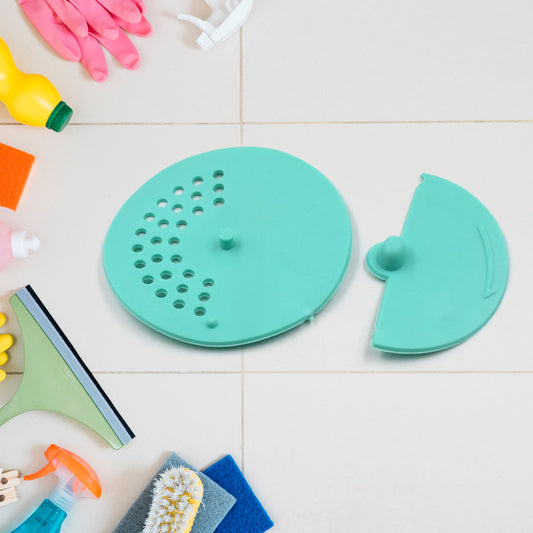 Drain Cover Round Rubber Anti-Odor Floor Drain Cover Bathroom Hair Catcher Kitchen Sink Filter and Bath Plug (1 Pc)