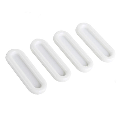 Self Stick Push Pull Helper – Instant Cabinet Knobs and Drawer Auxiliary Handle – Stick On Handles for Cabinets, Sliding Doors, Wardrobes – Strong Adhesive, No Drill, Reusable (4 Pc Pack)