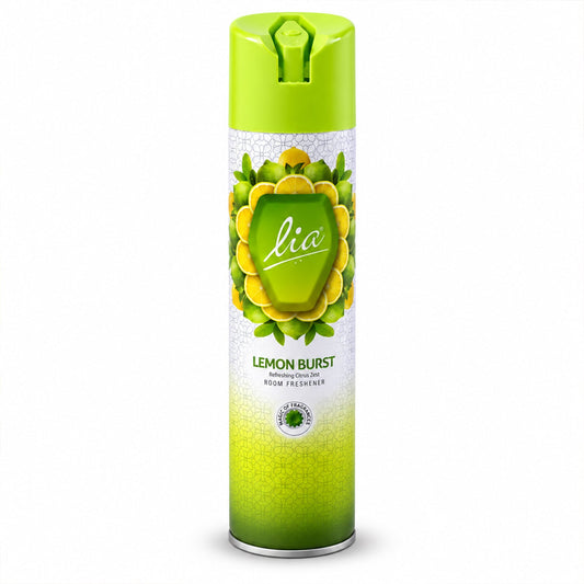 Lemon Burst Room Freshener Spray 224ml | Citrus Fragrance Aerosol Air Freshener for Home, Bedroom, Bathroom and Office
