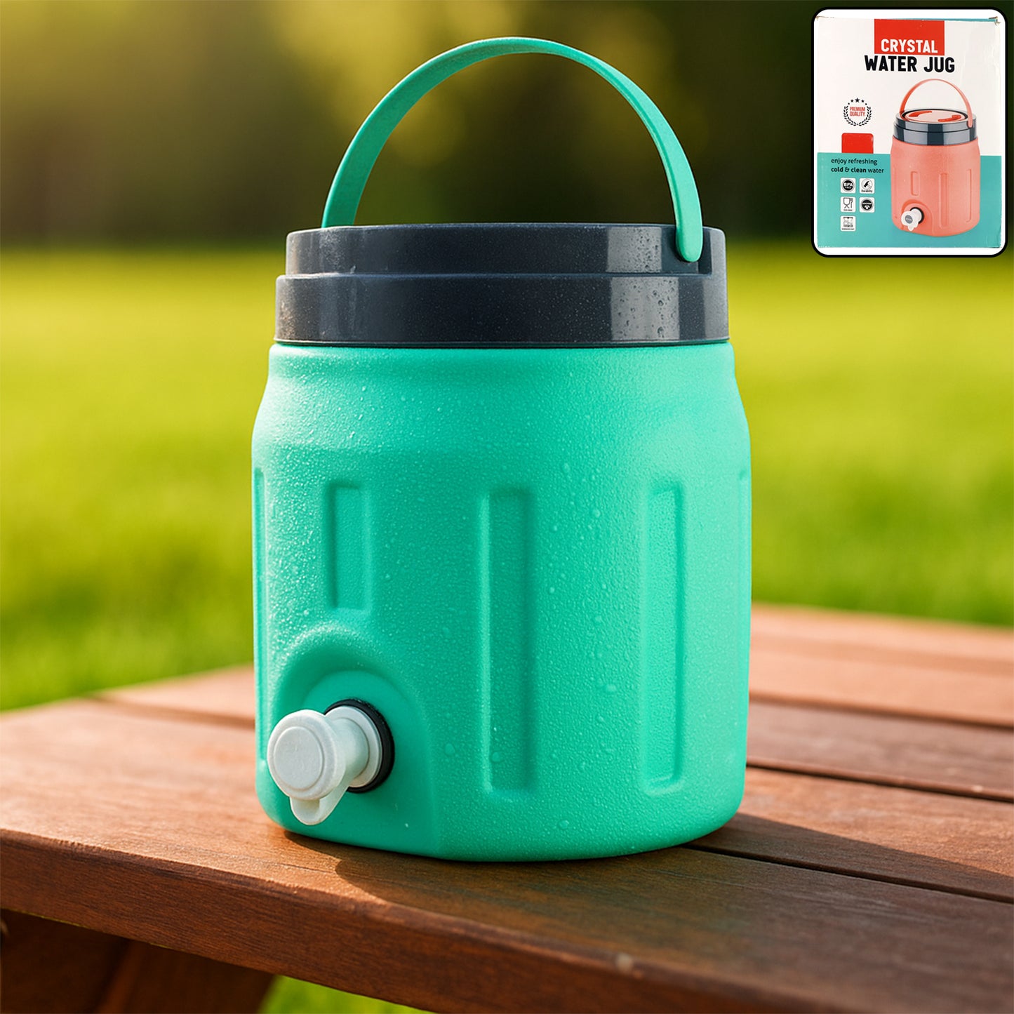 Water Jug with Insulated Water Jug 4 Ltr Portable Hot and Cold Water Storage Jug with Sturdy Handle Food Grade Water Container