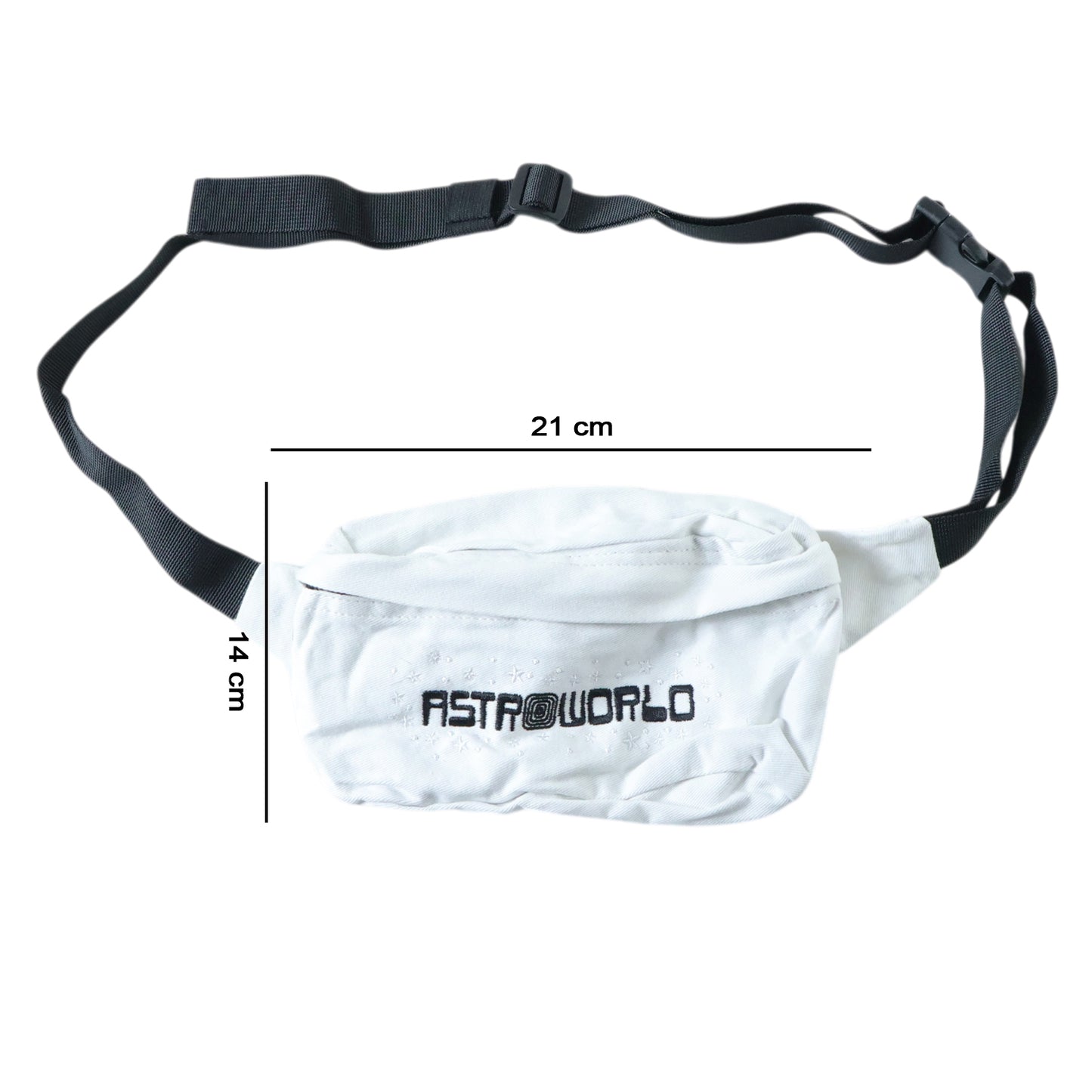 Adjustable Waist Bag Crossbody Sling Bag with Zipper Pocket for Travel, Sports and Daily Use – 21x14 Cm