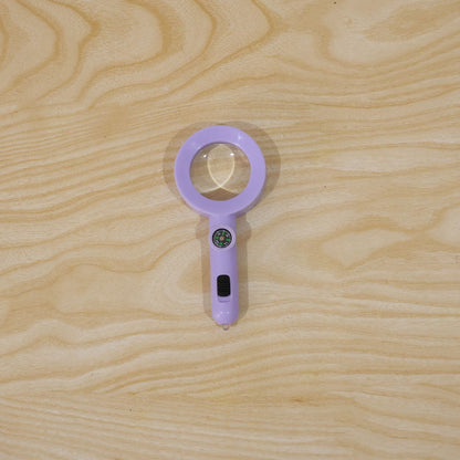 Handheld Magnifying Glass With Led Light And Compass For Nature Exploration (1 Pc)
