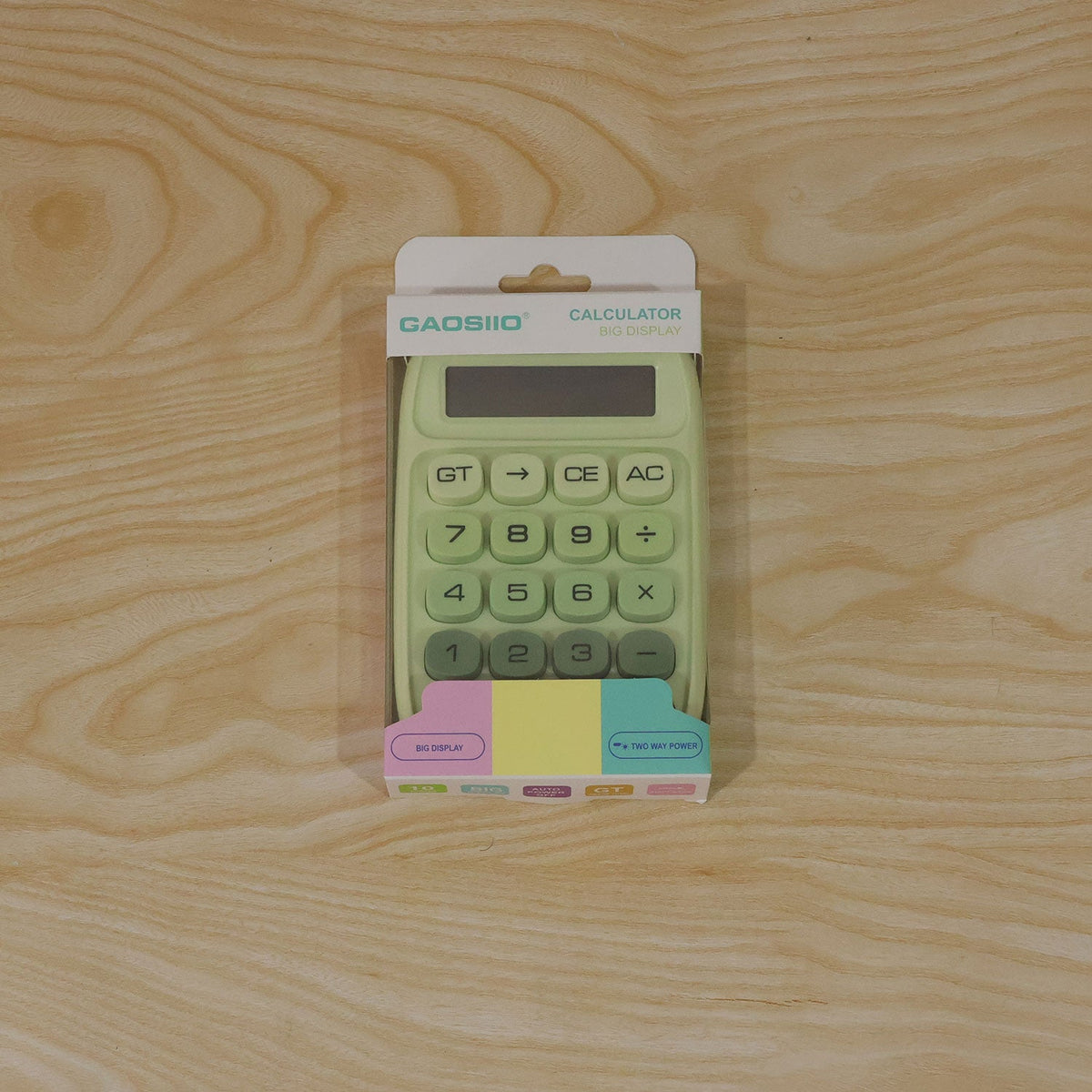 Mechanical Switch Desktop Calculator with Large Tactile Keys and Wide LCD Display for Office, Home and Study