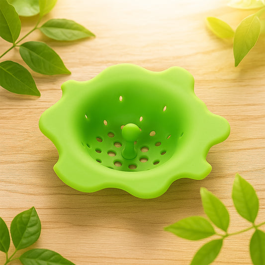 Flexible Silicone Sink Strainer & Drain Hair Catcher for Kitchen, Bathroom & Wash Basin