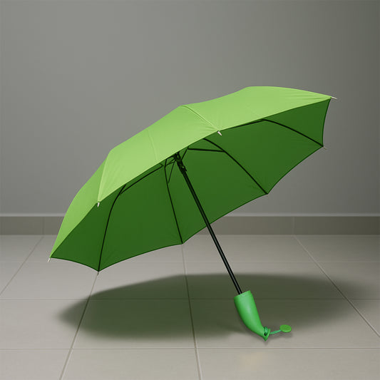 Banana Shaped Mini Foldable Umbrella for Women Anti UV Rainproof Stylish Portable Travel Umbrella Green Pack of 1