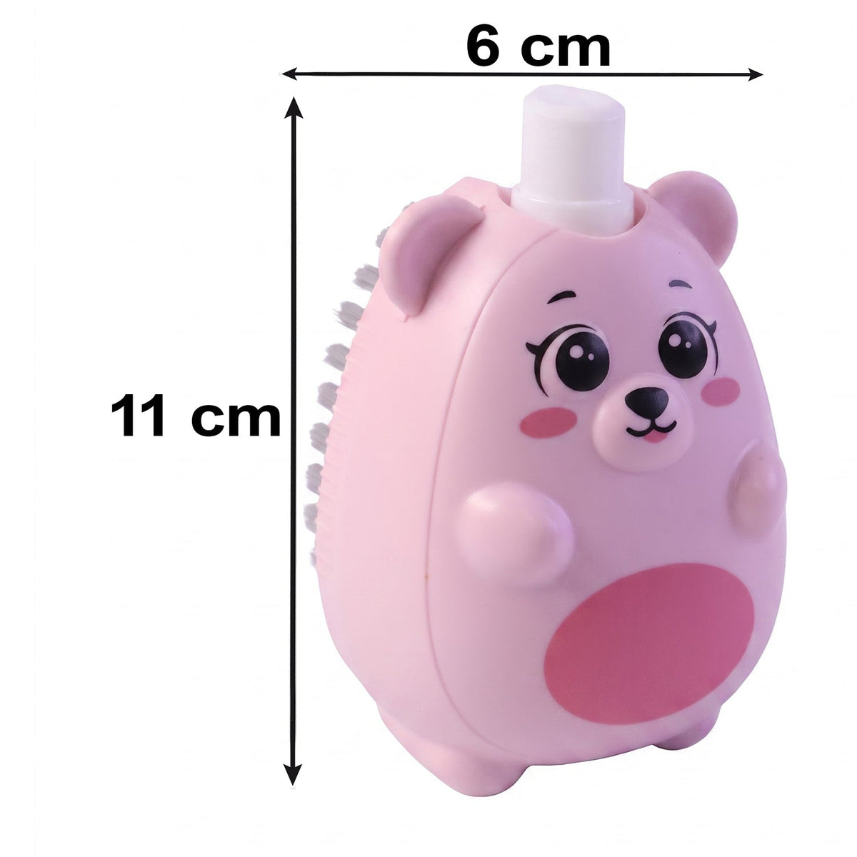 2 in 1 Plastic Soap Dispenser Cleaning Brush with Liquid Holder and Firm Bristles