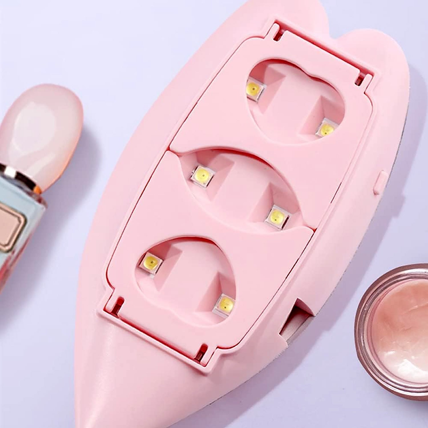 Mini 6W UV LED Nail Lamp with USB Cable Gel Nail Dryer for Gel Polish UV Resin Nail Art Home DIY and Professional Salon Manicure 1 Piece