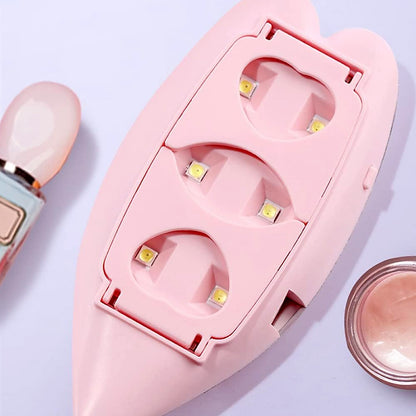 Mini 6W UV LED Nail Lamp with USB Cable Gel Nail Dryer for Gel Polish UV Resin Nail Art Home DIY and Professional Salon Manicure 1 Piece