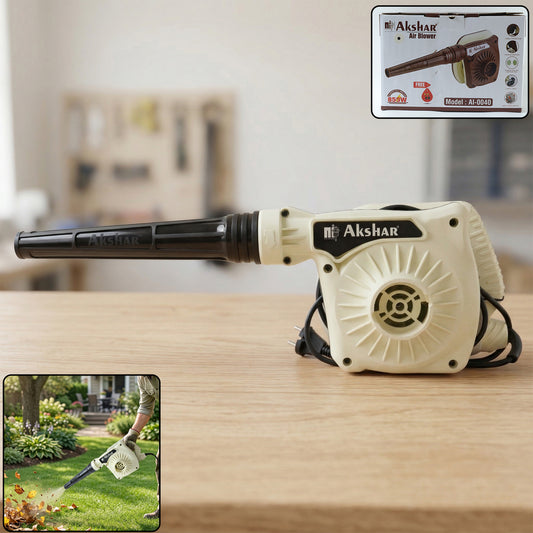Akshar AI0040 850W Electric Air Blower High Power Dust Cleaning Machine for Computer, Home, Office, Workshop and Garden Cleaning