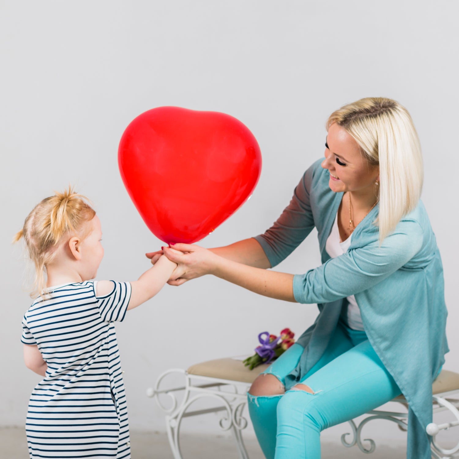 Heart Shaped Rainbow Latex Balloons for Birthday, Anniversary, Wedding and Party Decoration – Multicolor (20 Pieces Set)