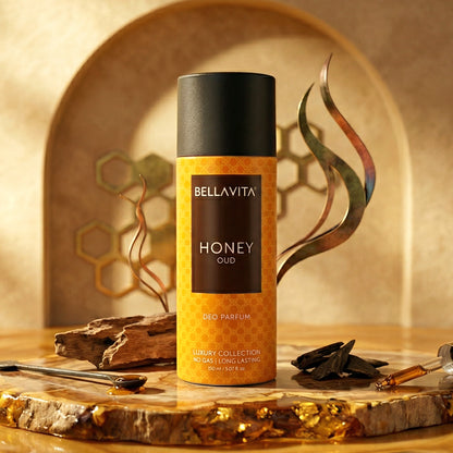 Bellavita Premium Honey Oud Luxury Deo Perfume Body Spray - 150 ML