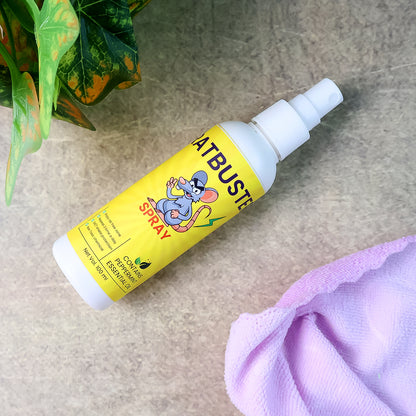 Rat Repellent Spray 100ml | Herbal Essential Oil-Based Rodent Deterrent for Home, Car, Garage and Warehouse