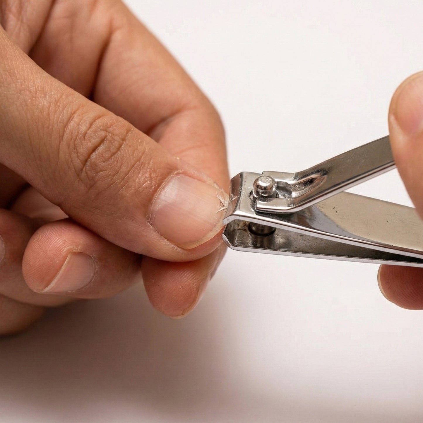 Premium Heavy-Duty Stainless Steel Nail Cutter with Built-In Nail File | Sharp Anti-Slip Nail Clipper for Fingernails, Toenails, Clean Trimming & Precise Grooming (1 Pc)