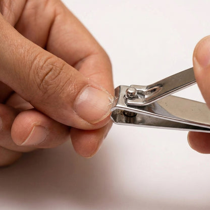 Premium Heavy-Duty Stainless Steel Nail Cutter with Built-In Nail File | Sharp Anti-Slip Nail Clipper for Fingernails, Toenails, Clean Trimming & Precise Grooming (1 Pc)