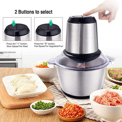 Stainless Steel Electric Meat Grinder Food Chopper 3L 300W for Meat, Vegetables, Onion, Garlic, Fruits and Nuts (1 Pc)