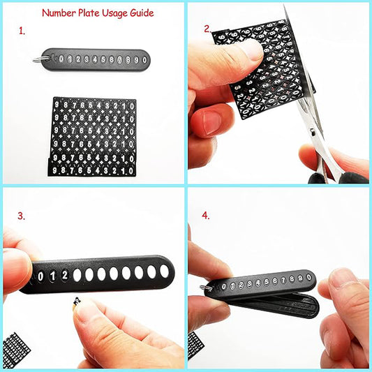Anti-Lost Keychain with Number Plate for Keys, Bags, Luggage, Wallets & Personal Items | Durable Braided Key Tag for Easy Identification & Loss Prevention (1 Pc)
