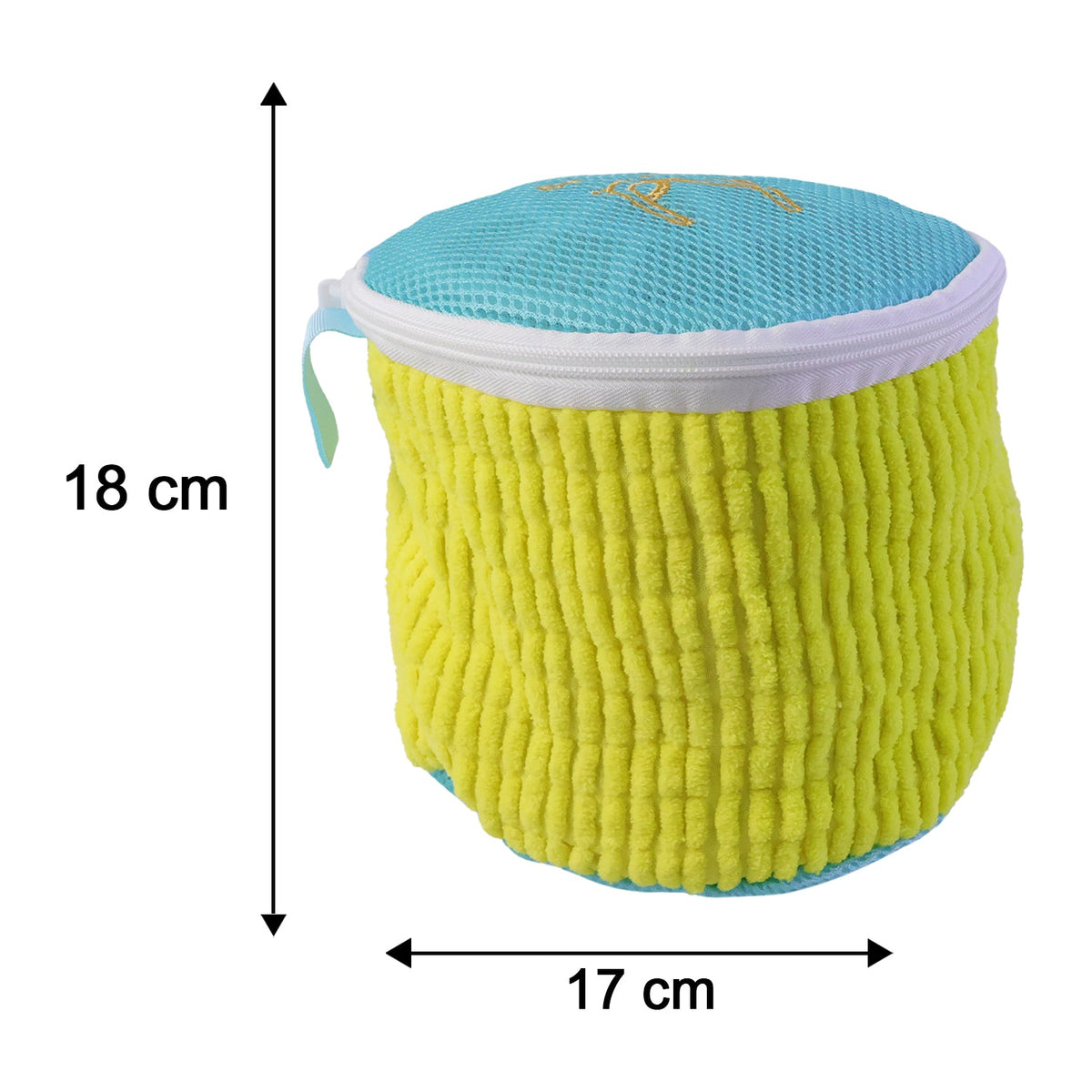 Protective Mesh Underwear Laundry Wash Bag With Zipper For Machine Wash (1 Pc)