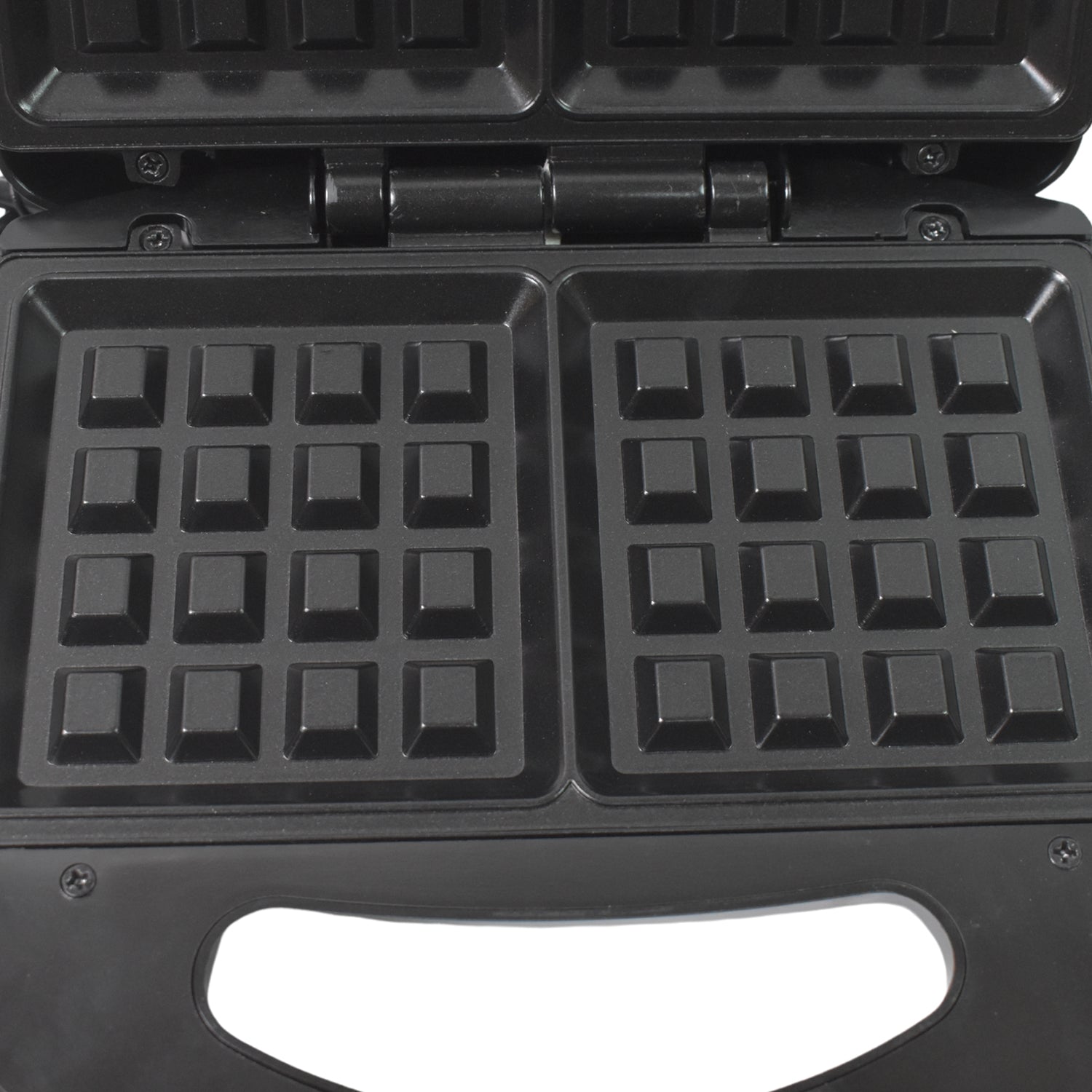 Electric Non-Stick Waffle Maker – 2 Slice Square Waffle Machine with Indicator Lights and Cool Touch Handle for Crispy Homemade Waffles