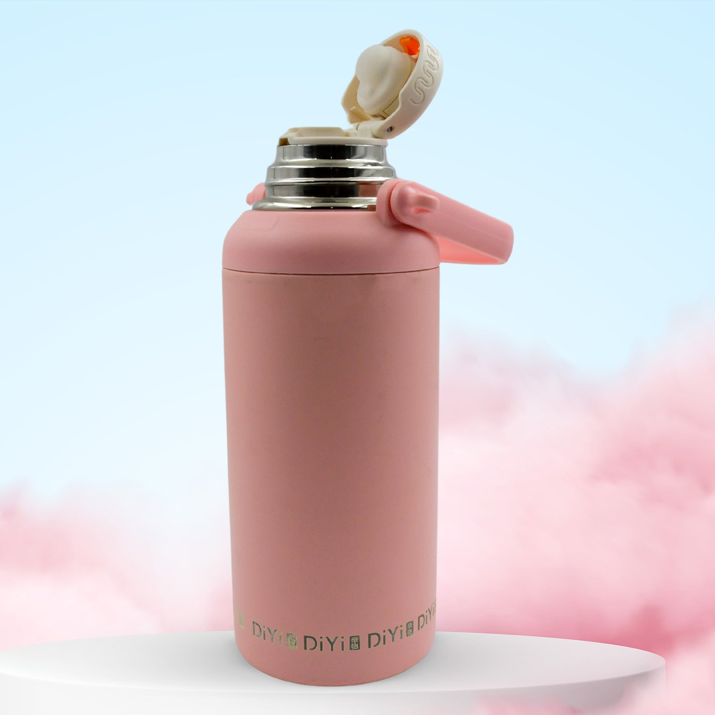 Stainless Steel Tumbler 316 Stainless Steel Vacuum Insulated Cup Bottle 1300ML Portable Travel Kettle Water Bottle with Handle Large Capacity Sports Flask with Lid and Straw