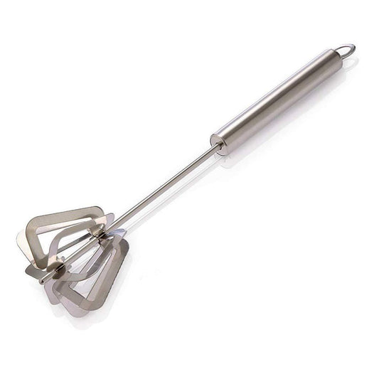 Stainless Steel Manual Hand Blender and Semi Automatic Mixi Beater – Multipurpose Kitchen Whisk for Mixing, Churning and Liquidizing