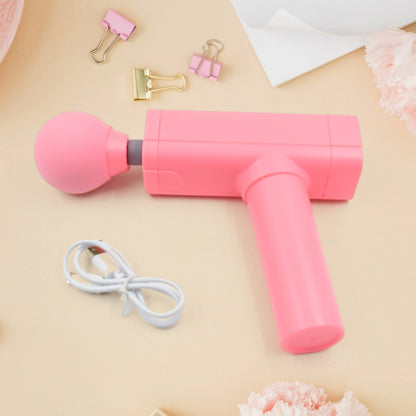 Massage Gun Deep Relax | Powerful USB Rechargeable Handheld Muscle Massager (1 Pc)