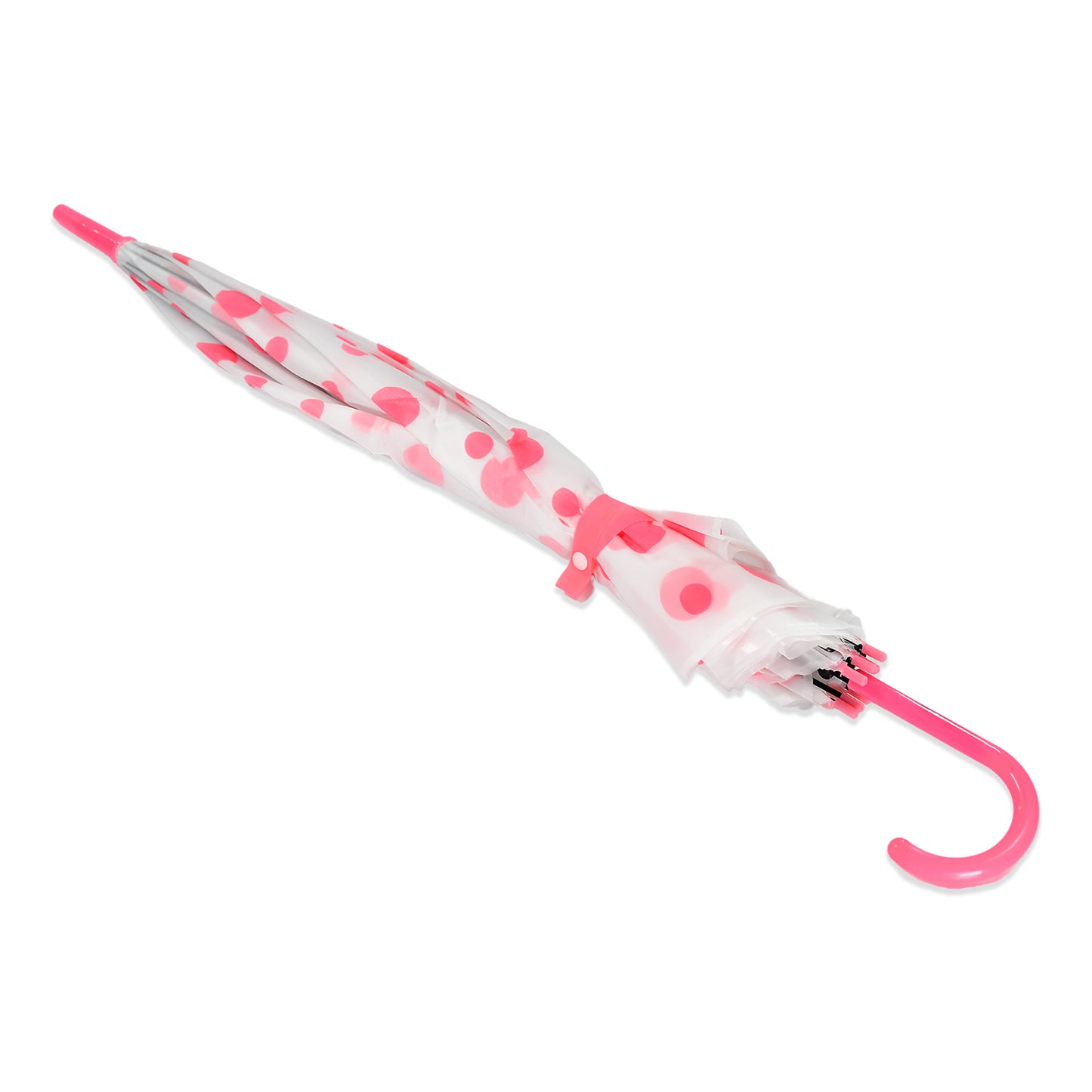 Windproof Dot Printed Travel Umbrella for Men and Women Multicolor Lightweight Portable Rain Umbrella Pack of 1