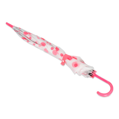 Windproof Dot Printed Travel Umbrella for Men and Women Multicolor Lightweight Portable Rain Umbrella Pack of 1